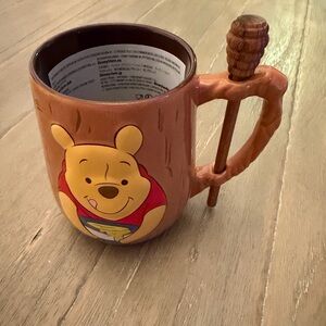 Winnie the Pooh Mug with Honey Dipper Handle Disney parks